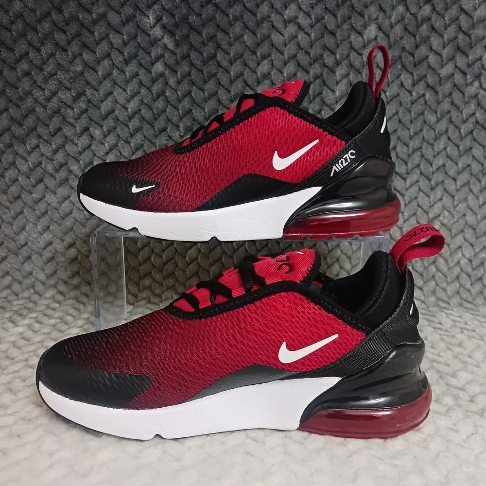 Nike Air Max 270 PS Gym Red Gradient Kid's Walking Running Sneakers Shoes Sz 3Y